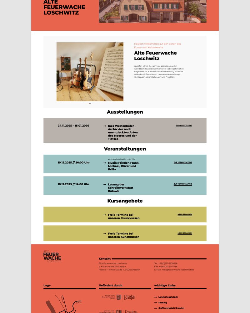 Website der Alten Feuerwache Loschwitz