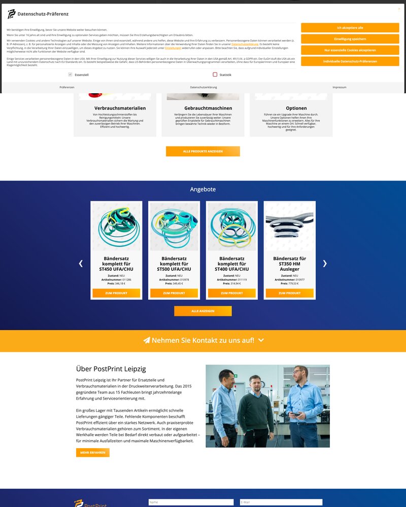 PostPrint Leipzig Website