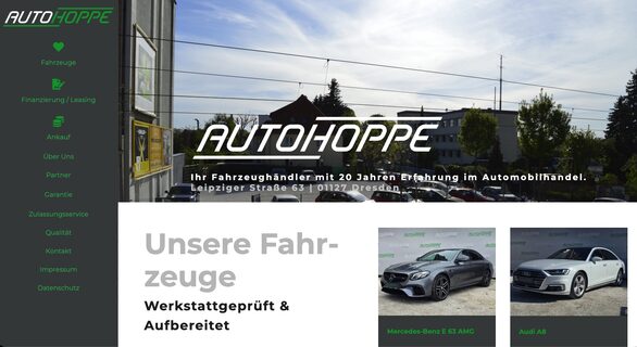 Professionelle Autohaus-Website mit Fahrzeugbestand